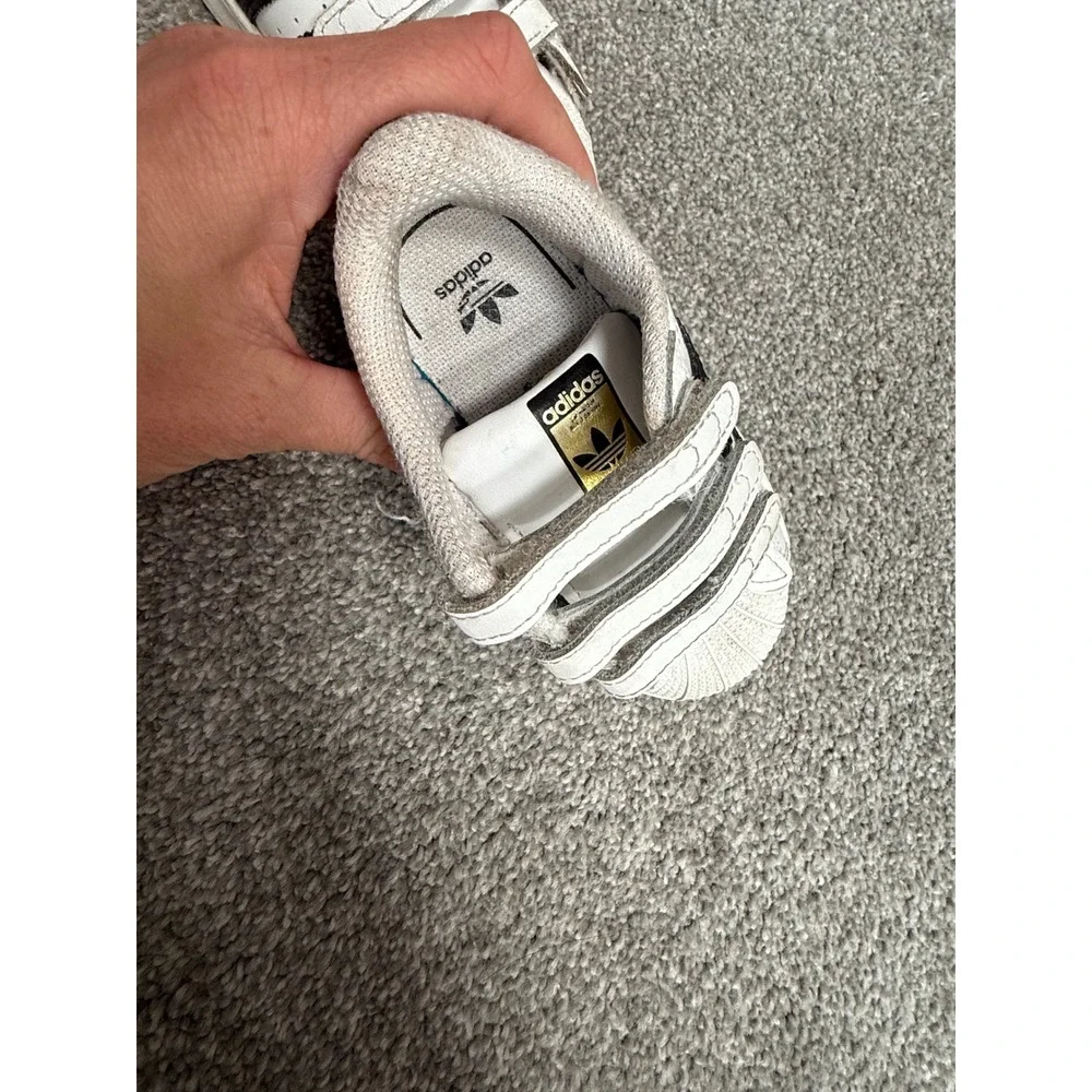Adidas Originals Superstar Toddler Shoes White Black  Size 5.5K